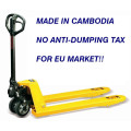 Ergonomic handle type Hand Pallet Truck made in Cambodia and No Anti-dumping tax